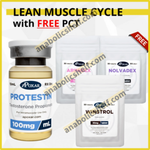 Testosterone Propionate and Winstrol Cycle with Free PCT - 6 Weeks - Lean Muscle Mass