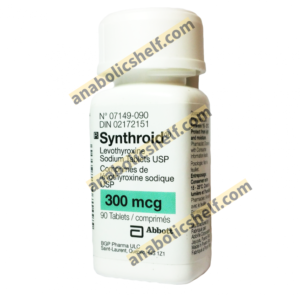 Synthroid T4 300mcg/90tabs - Pharmacy Grade