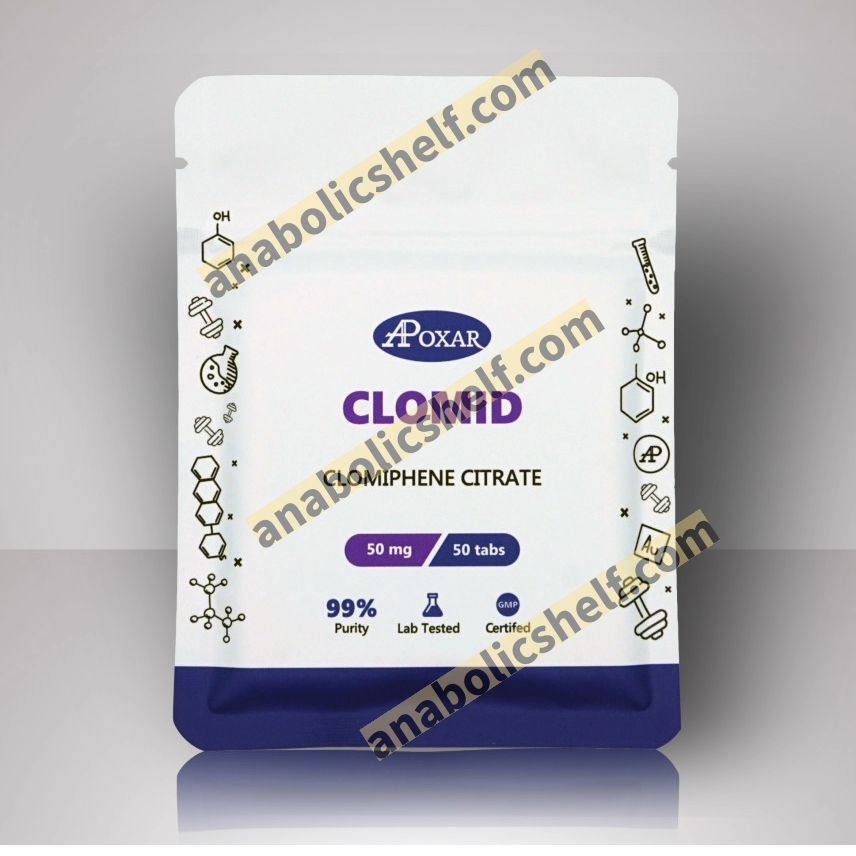 Clomid - Clomiphene (Anti-estrogen, PCT) 50mg/50tabs - Apoxar